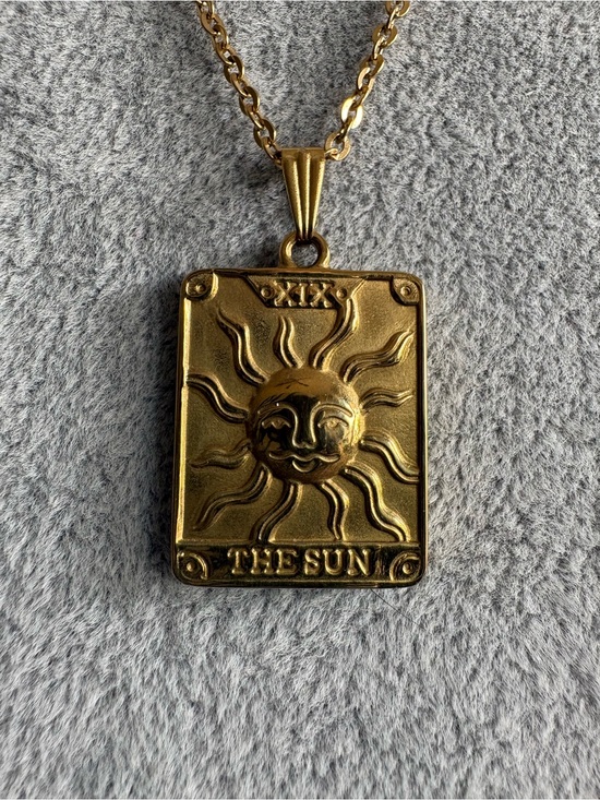 Jewelry - The Sun Gold-Tone Tarot Pendant Necklace